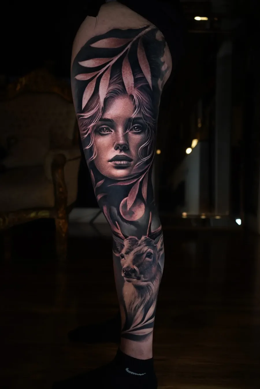 Black and grey realism tattoo 06 by Antonio Blank, Liverpool