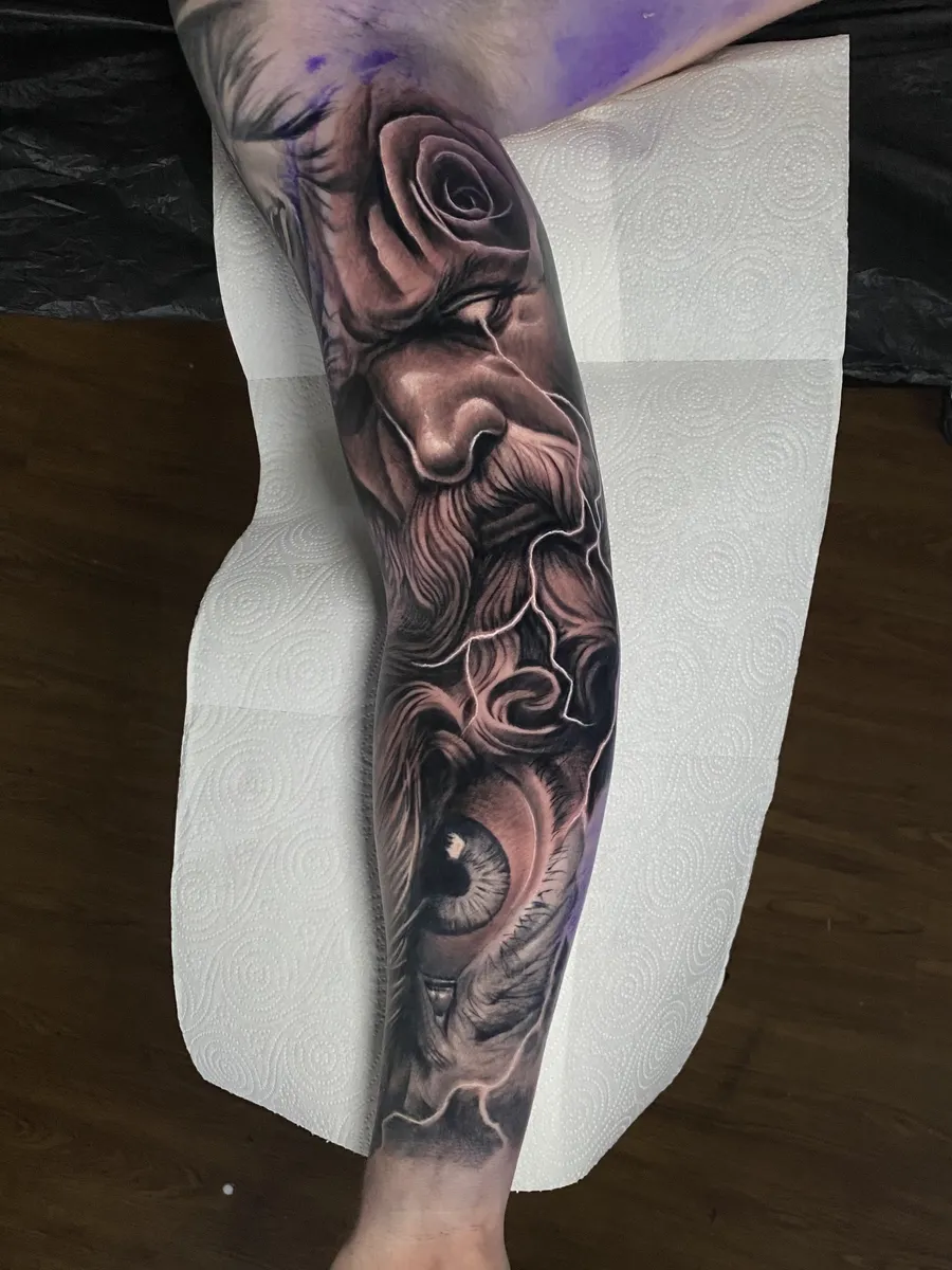 Black and grey realism tattoo 15 by Antonio Blank, Liverpool