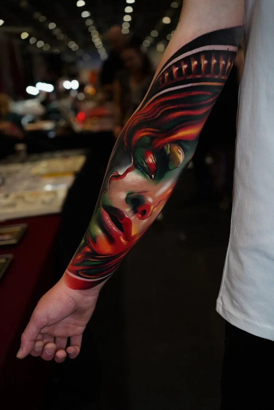 Colour realism and abstract realism tattoo 13 by Antonio Blank, Liverpool